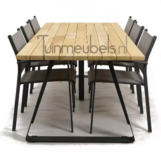 Tuinstoel Tosca dining met Basso 240 teaktafel, tuinmeubels.nl, foto 3