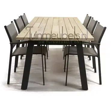 Tuinstoel Tosca dining met Derby 240 cm teaktafel, tuinmeubels.nl, foto 3