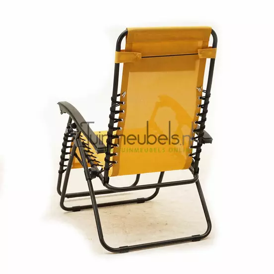 Tuinstoel Vita Alves Relaxstoel met kussen geel, tuinmeubels, foto 3
