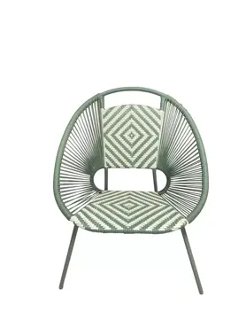 Tuinstoel Vita Braz draad - groen/wit