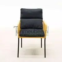 Tuinstoel Vita Gino dining touw - geel