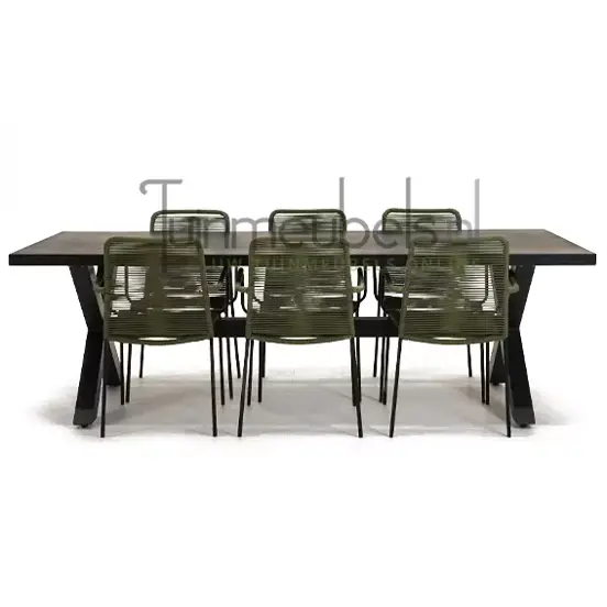 Tuinstoel Vita Luxor groen met braga tafel 240 cm, tuinmeubels.nl, foto 2