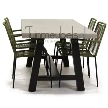 Tuinstoel Vita Luxor groen met Cento tafel 180 cm, tuinmeubels.nl, foto 3