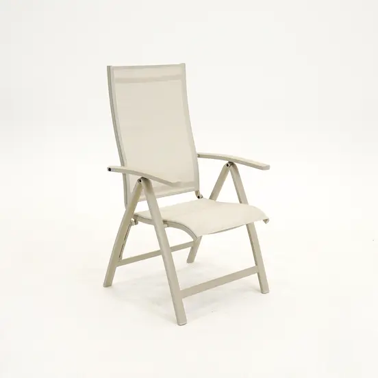 Tuinstoel Vito verstelbaar alu creme, Vita, Tuinmeubels.nl
