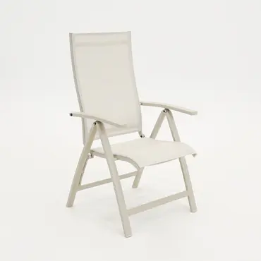 Tuinstoel Vito verstelbaar alu creme, Vita, Tuinmeubels.nl