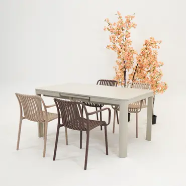 Tuintafel Alma 160/210x90 creme, Vita, Tuinmeubels.nl