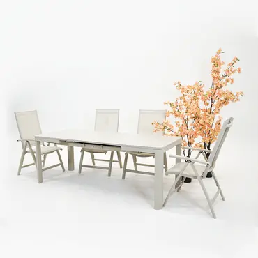 Tuintafel Alma 160/210x90 creme, Vita, Tuinmeubels.nl