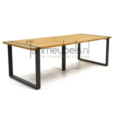 Tuintafel Alto natural teak 240 x 100 www.tuinmeubels.nl, foto 1