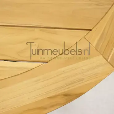 Tuintafel Basso Teak 130 cm Rond - afbeelding 3