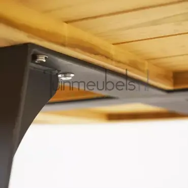 Tuintafel Basso Teak 130 cm Rond - afbeelding 4