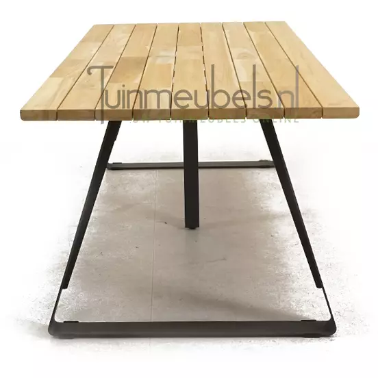Tuintafel Basso teak 240 x 100 cm, tuinmeubels.nl, foto 3