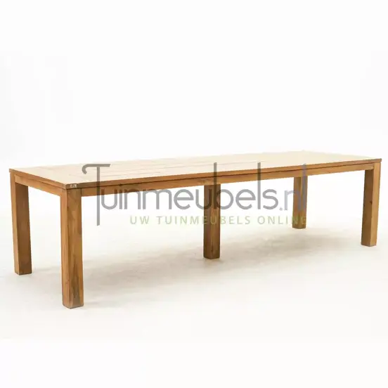 Tuintafel colombo diagonaal 300x100 cm www.tuinmeubels.nl