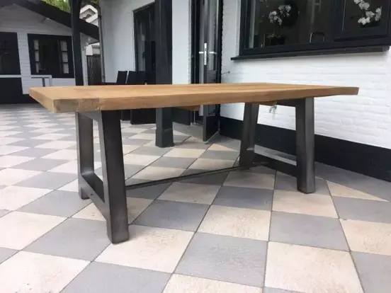 Tuintafel Dacota teak - 260x100x78 cm klantfoto