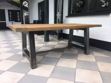 Tuintafel Dacota teak - 260x100x78 cm klantfoto