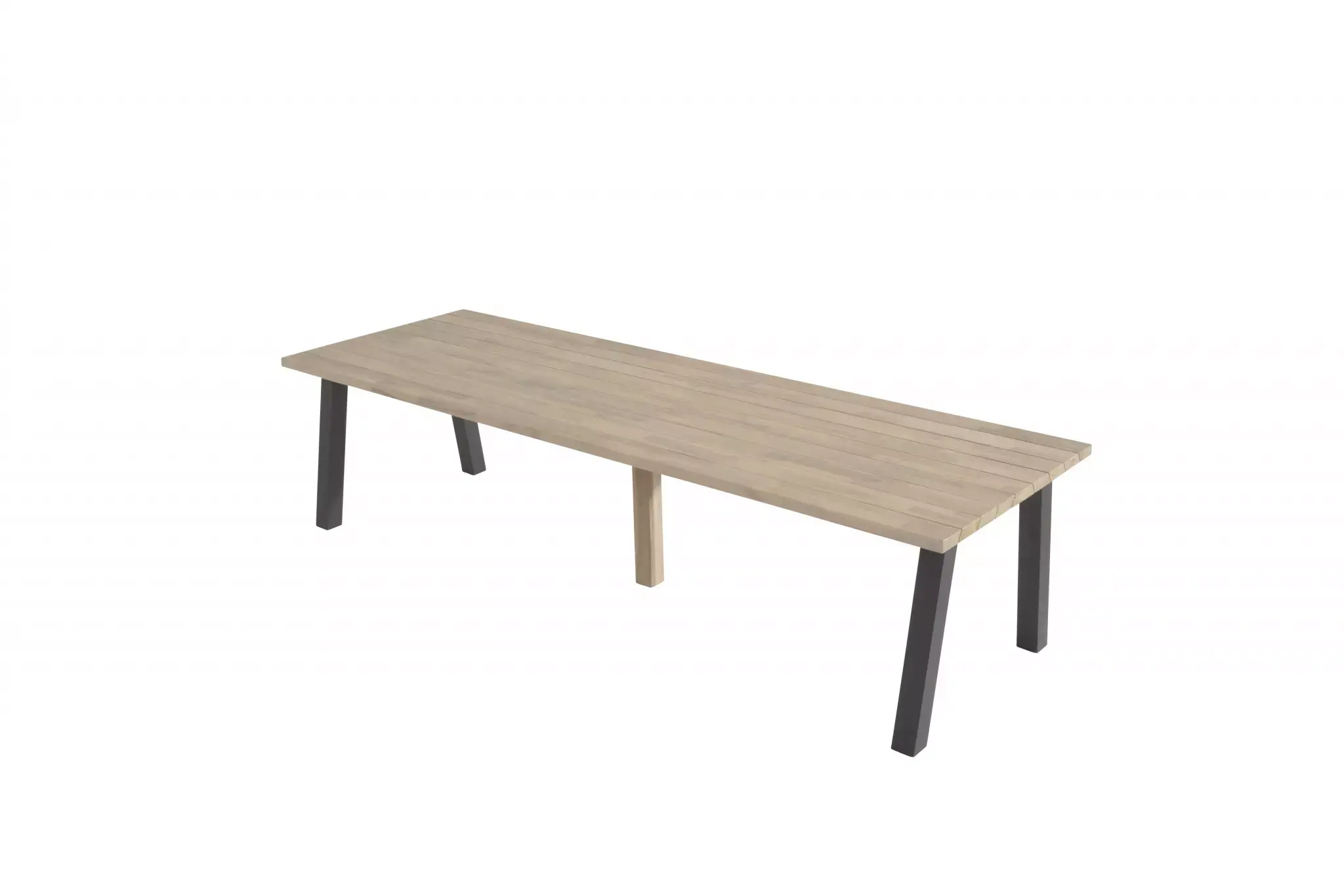 Kruiden dorst afbreken Tuintafel Derby teak 300 x 100 met aluminium poten 4 Seasons Outdoor -  Tuinmeubels.nl