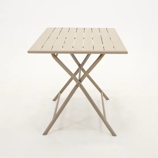 Tuintafel globe 110x70 zand zijkant, Vita, tuinmeubels.nl