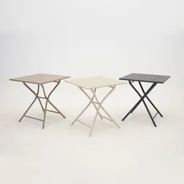 Tuintafel globe 70x70 zand sfeer, Vita, Tuinmeubels.nl