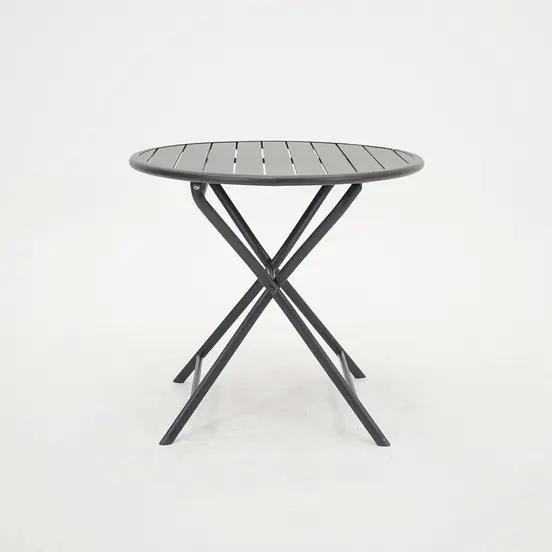 Tuintafel globe Ø80cm grafiet zij, Vita, Tuinmeubels.nl