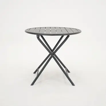 Tuintafel globe Ø80cm grafiet zij, Vita, Tuinmeubels.nl