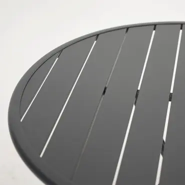 Tuintafel globe Ø80cm grafiet detail, Vita, Tuinmeubels.nl