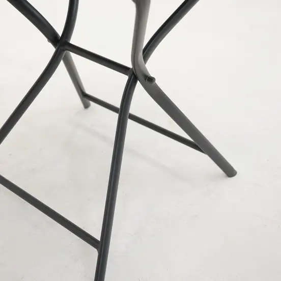 Tuintafel globe Ø80cm grafiet poot, Vita, Tuinmeubels.nlTuintafel globe Ø80cm grafiet, Vita, Tuinmeubels.nl