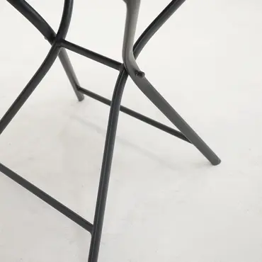 Tuintafel globe Ø80cm grafiet poot, Vita, Tuinmeubels.nlTuintafel globe Ø80cm grafiet, Vita, Tuinmeubels.nl