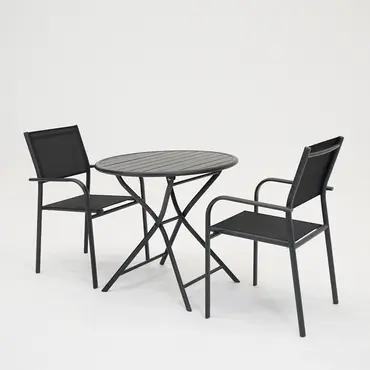 Tuintafel globe Ø80cm grafiet duca, Vita, Tuinmeubels.nl