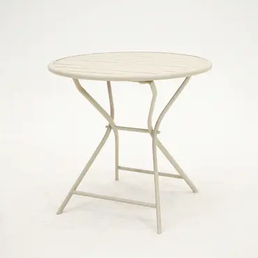 Tuintafel Globe 80cm rond cream