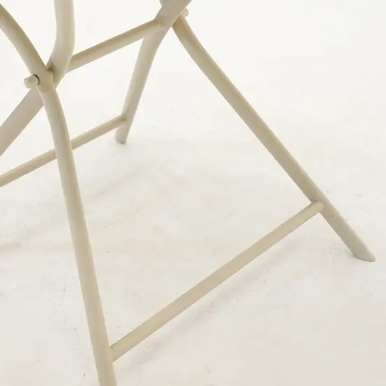 Tuintafel Globe 80cm rond cream detail poot, Vita, Tuinmeubels.nl