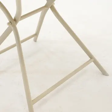 Tuintafel Globe 80cm rond cream detail poot, Vita, Tuinmeubels.nl