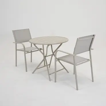 Tuintafel Globe 80cm rond cream duca, Vita, Tuinmeubels.nl