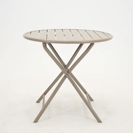 Tuintafel globe Ø80cm zand zij, Vita, Tuinmeubels.nl