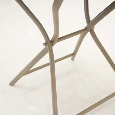 Tuintafel globe Ø80cm zand poot, Vita, Tuinmeubels.nl