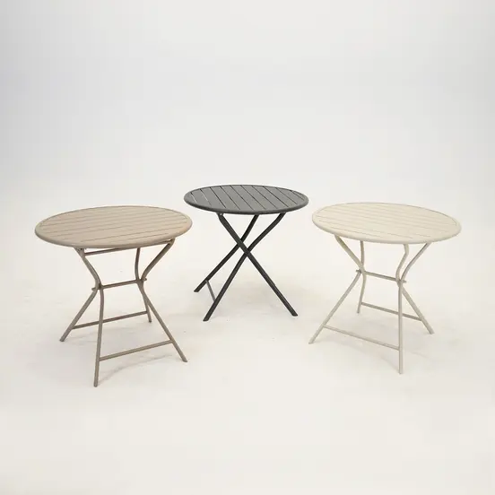 Tuintafel globe Ø80cm zand sfeer, Vita, Tuinmeubels.nl