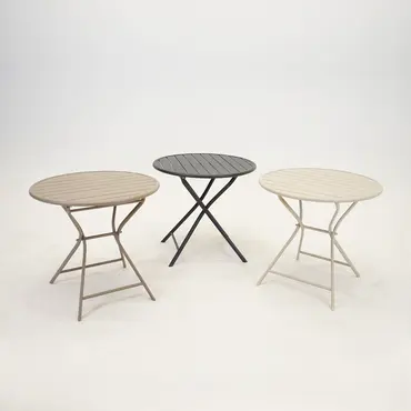 Tuintafel globe Ø80cm zand sfeer, Vita, Tuinmeubels.nl
