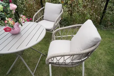 Tuintafel globe Ø80cm zand sfeer, Vita, Tuinmeubels.nl