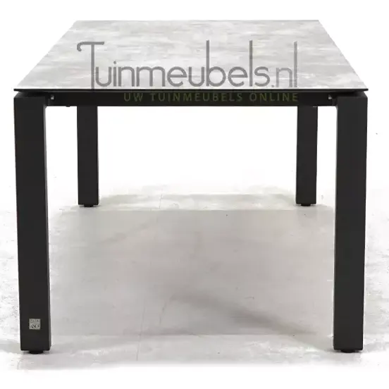 Tuintafel Goa HPL 160 x 95 cm lichtgrijs www.tuinmeubels.nl, foto 3