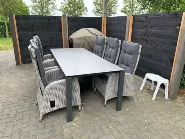 Tafel Goa lichtgrijs 220 klantfoto