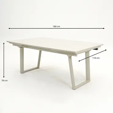 Tuintafel Manta afmetingen, Vita tuinmeubelen, tuinmeubels.nl