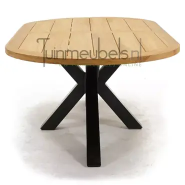 Tuintafel Mistral teak ovaal 220 cm www.tuinmeubels.nl