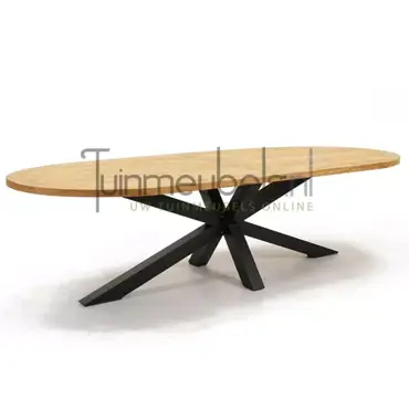 Tuintafel Mistral teak ovaal spinpoot 280 cm van Vita