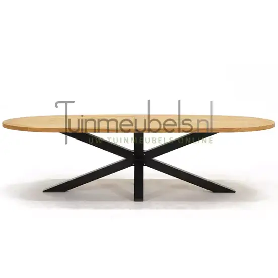 Tuintafel Mistral teak ovaal 280 cm www.tuinmeubels.nl