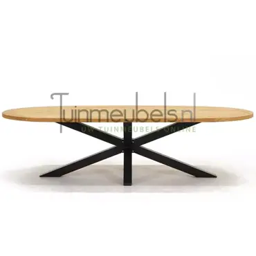 Tuintafel Mistral teak ovaal 280 cm www.tuinmeubels.nl