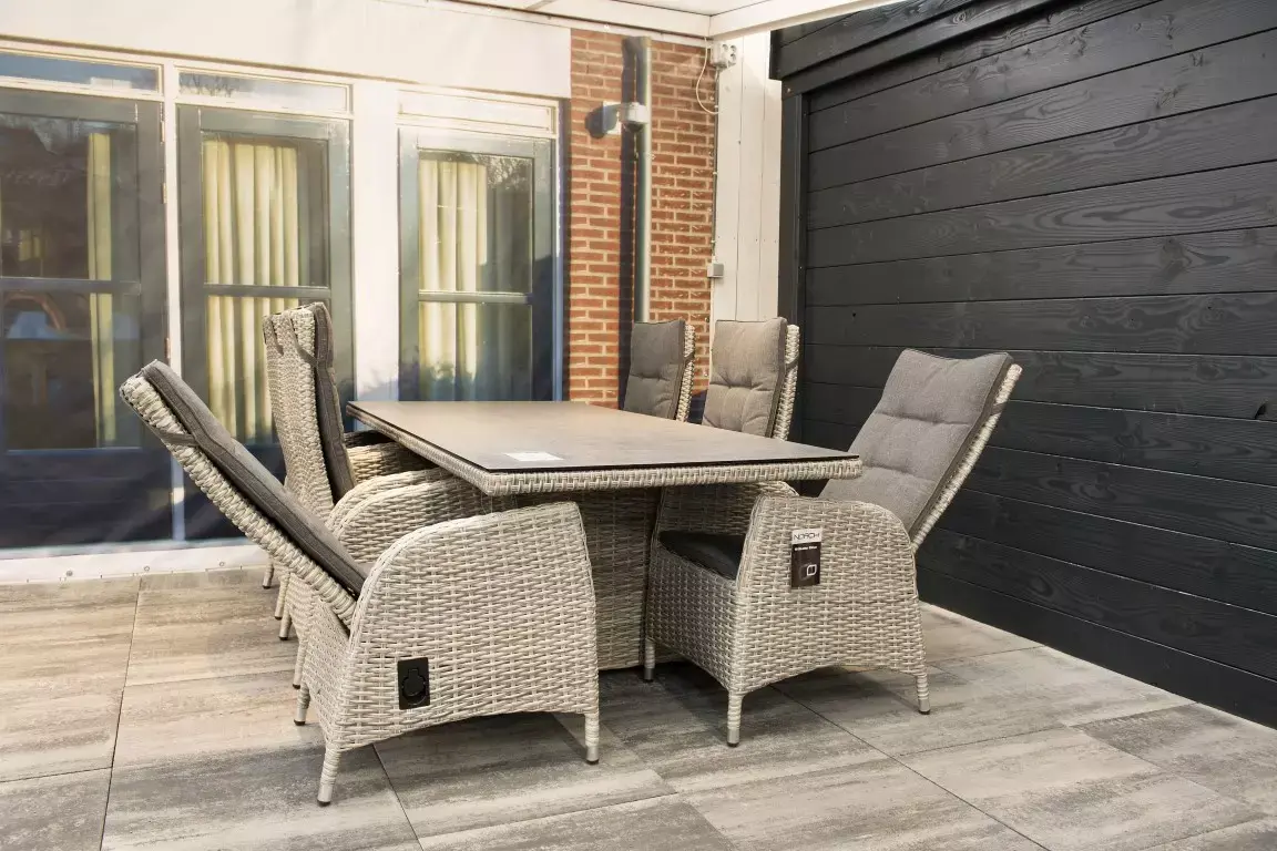 Flikkeren Classificeren uitlaat Tuintafel Monrow wicker - leaf - Tuinmeubels.nl