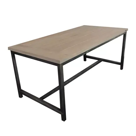 Tuintafel Prisma teak 220x100x78cm www.tuinmneubels.nl