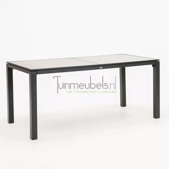 Tuintafel Romane keramiek grijs www.tuinmeubels.nl