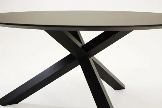Tuintafel Rotonda 150 cm kruispoot detail, Vita, tuinmeubels