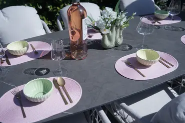 Tuintafel Salo 240x100cm keramiek details, Vita, tuinmeubels