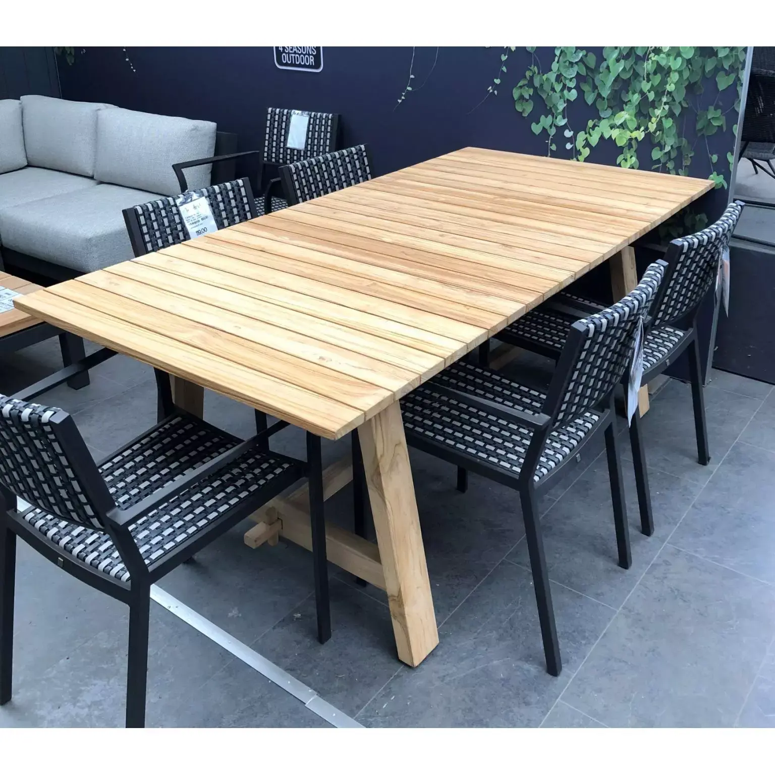 in het geheim gereedschap Carry Tuintafel Teak naturel 240x90 cm - Tuinmeubels.nl