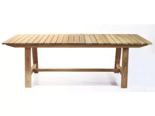 Grijp Eerlijkheid medley Tuintafel Teak naturel 200x100 cm - Tuinmeubels.nl